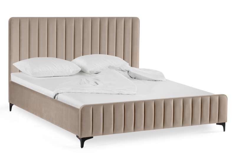 Кровать Амелия 160х200 без ПМ бежевая (). 